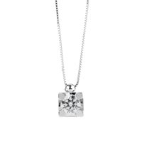 Collier Lux Gioielli Femme in Or blanc Diamante 0.03 Ct CLLK0366003;3;BI - CLLK0366003;3;BI